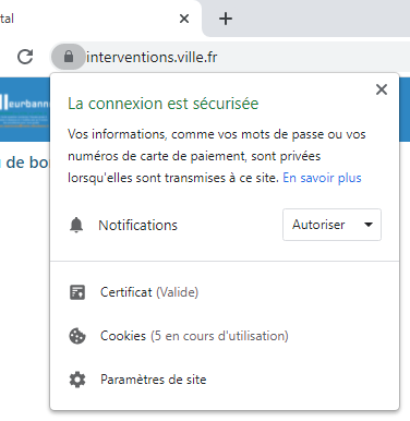 Certificat valide